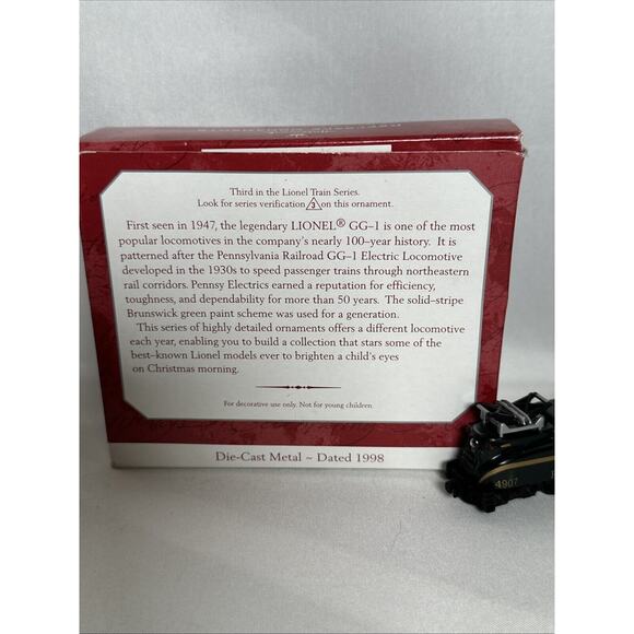 Hallmark Keepsake Ornament Pennsylvania GG-1 Locomotive 1998 QX6346 Collector #3 - Picture 2 of 5